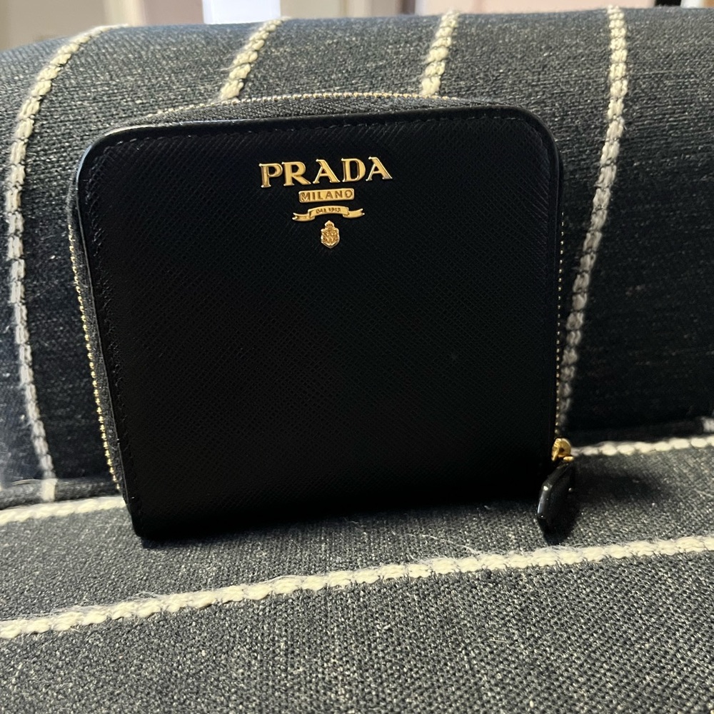 Authentic Prada Saffiano leather wallet